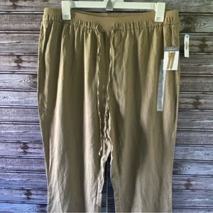 NWT Company Ellen Tracy 100% Linen‎ Pants Size XXL
